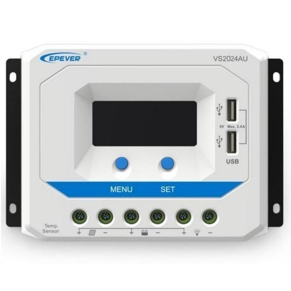 PWM solárny regulátor nabíjania EPsolar 20A 12/24V s LCD displejom, séria VS
